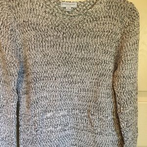 Marbled black and white sweater